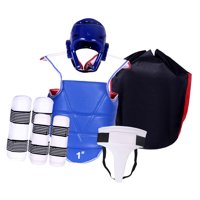 Ioensy - Karate Sparring Gear Set Equipo De Boxeo Engrosado Para Kickboxing Sanda Mma S Azul