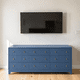 thumbnail image 1 of Cómoda Premium de Palillaje Mueble de Dormitorio - Azúl Marino - 180x40x90 cm, 1 of 2