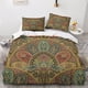 thumbnail image 2 of Juego De Funda Nórdica Estilo Marroquí Con Estampado 3d Juego De Ropa De Cama Con Características Regionales Microfibra Suave 2 Fundas De Almohada Cremallera Oculta, 2 of 3