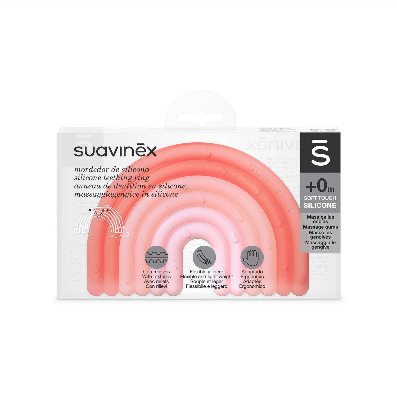 Suavinex - Juguete Mordedor Silicona Etapa 1 Rosa