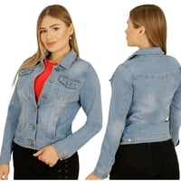 Djoe - Chaqueta Denim Clasica Mujer
