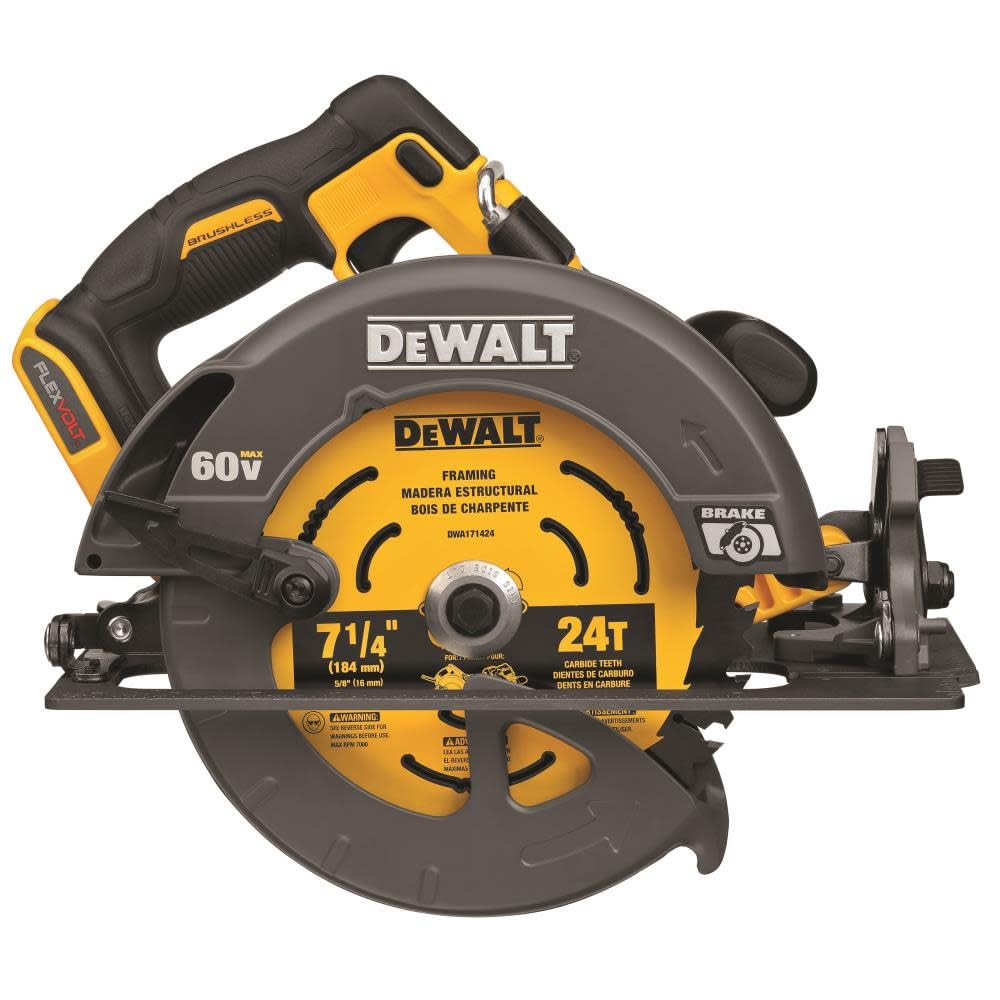 Sierra Circular Dewalt Flexvolt De 60 V Como Máximo, 7 1/4 Pulgadas, Solo Herramienta