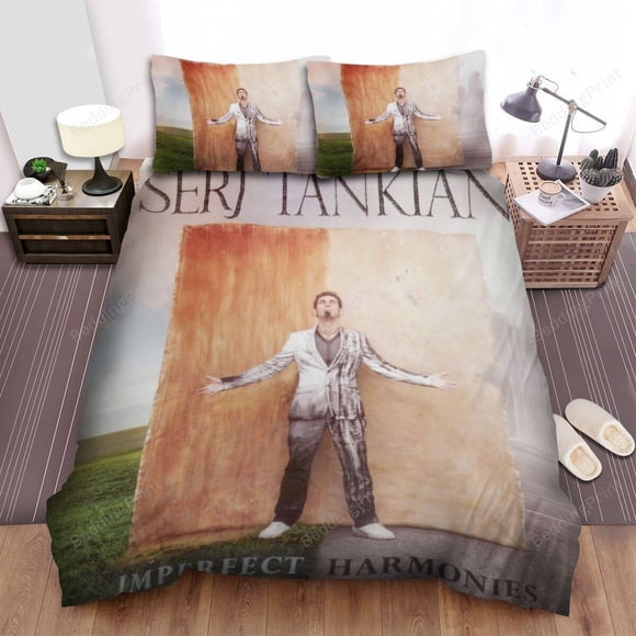 Incomplete Harmonies Serj Tankian Bed Sheets Duvet Cover Soft Bedding Set3-Piece Bedding Set (1 Duvet Cover + 2 Pillow Shams)