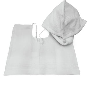 Teka - Set Toallas Belleza - Turbante Y Capa Algodón - Resistente Al Cloro