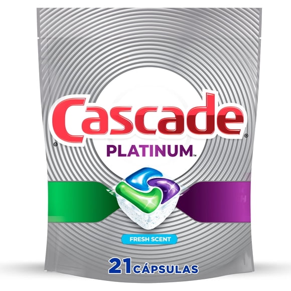 Detergente para lavavajillas Cascade Platinum Fresh 346 ml (paquete de 21)