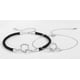 thumbnail image 4 of Pulseras Parejas Plata 925 Doble Anillo Corazon Rosa Espinas plateado Talla única, 4 of 4