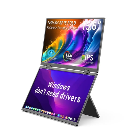 Monitor portátil MINIX SF15 FOLD Dual de 15.6'' 1080P FHD