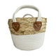 thumbnail image 1 of Canasto Redondo Blanco y Natural, 1 of 2