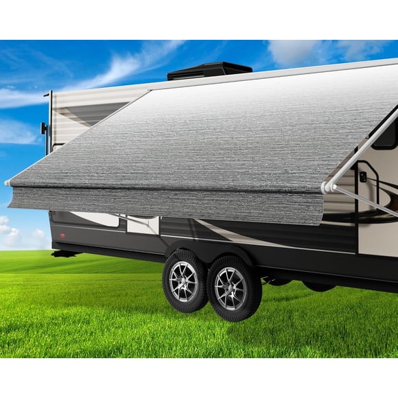 Toldo Glamful 3,6 m Gris Desvanecido 553 g Tela para Autocaravana