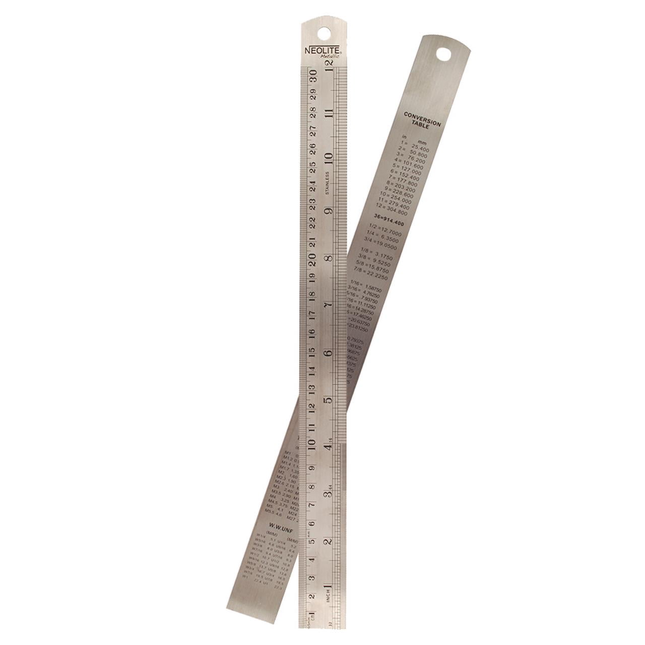 Regla Metalica 30 Cm 1 un Neolite