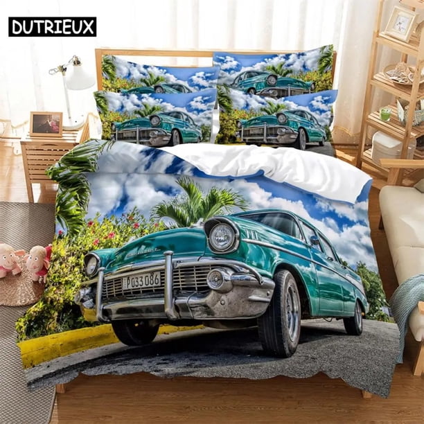 Car Digital Bedding Sets Home Bedclothes Super Cover Pillowcase Comforter Textiles Bedding Set bed cover set