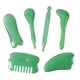 thumbnail image 3 of 7 Piezas Herramienta De Masaje Gua Sha Portátil De Mano Tradicional Gua Sha Herramientas Faciales Verde, 3 of 5