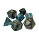 thumbnail image 3 of 7 Piezas De Dados Poliédricos De Doble Color D6 D4 D8 D10 (00-90 Y 0-9) D12 D20 Azul Negro, 3 of 5