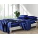 thumbnail image 4 of Juego de sábanas de satén Lanest Housing King color azul marino, 4 of 8