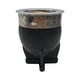 thumbnail image 1 of Mate Imperial De Calabaza Con Cuero y Virola De Alpaca negro Rombo, 1 of 9