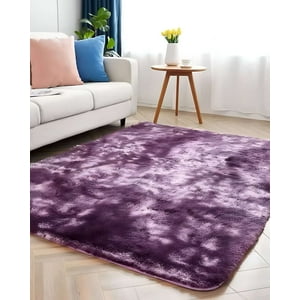 Teng Fei - Alfombra Grande Suave 180 X 200 Cm Primera Calidad Violeta