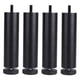 thumbnail image 5 of 4 Piezas De Aleación De Aluminio Patas De Muebles Sofá Sofá Mesa Armario TV Patas Negro 20 Cm, 5 of 5