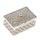thumbnail image 3 of caja de almacenamiento hueco de diamantes de imitación baratijas plateadas imán caja del corchete decoración, 3 of 5