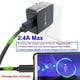 thumbnail image 5 of Cable micro USB extra largo de 12 mm y 90 cm (paquete de 2) con conector extendido para teléfonos resistentes AGM/Blackview/Oukitel/Doogee/Leagoo/Zoji/Guophone V19 X3 o fundas con puertos integrados., 5 of 7