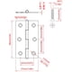 thumbnail image 2 of Bisagras De Acero Inoxidable De 3 Pulgadas Con 120 Tornillos X20, 2 of 6