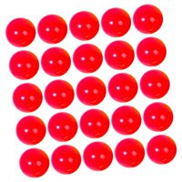 Magideal - 25X Bolas De Bingo Bolas De Llamada Accesorios De Reemplazo Universal Bolas De Lotería Duraderas Bola De Conteo Para Noches Hogares Viajes Juegos De G Rojo