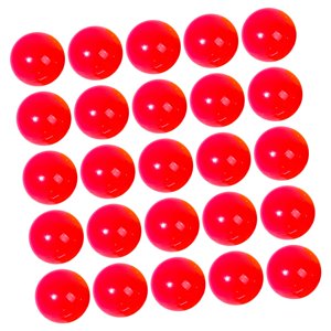 Magideal - 25X Bolas De Bingo Bolas De Llamada Accesorios De Reemplazo Universal Bolas De Lotería Duraderas Bola De Conteo Para Noches Hogares Viajes Juegos De G Rojo