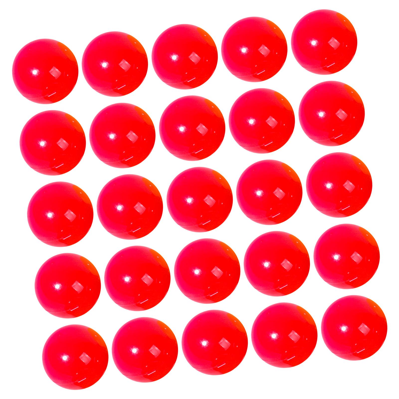 Magideal - 25X Bolas De Bingo Bolas De Llamada Accesorios De Reemplazo Universal Bolas De Lotería Duraderas Bola De Conteo Para Noches Hogares Viajes Juegos De G Rojo