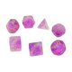 thumbnail image 1 of 7x Dados Poliédricos D20 D12 D10 D8 D6 D4 Juego De Dados De Entretenimiento De Ocio Púrpura, 1 of 3