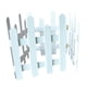 thumbnail image 4 of Valla de madera Valla de madera para jardín, longitud de 120 cm, valla decorativa para bordes de paisaje, valla de estacas para césped, árboles y maci Blanco Alto 35cm, 4 of 5