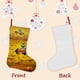 thumbnail image 3 of Migración Tema: Calcetines de Navidad, fino lino blanco para colgar en escaleras y chimenea, decoración navideña para el hogar, regalo de Navidad.54cm×38cm, 3 of 5
