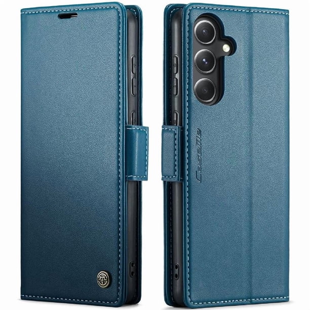 CaseMe tipo cartera Samsung Galaxy S23 FE con cierre magnético, RFID, tarjetero, soporte, carga inalámbrica