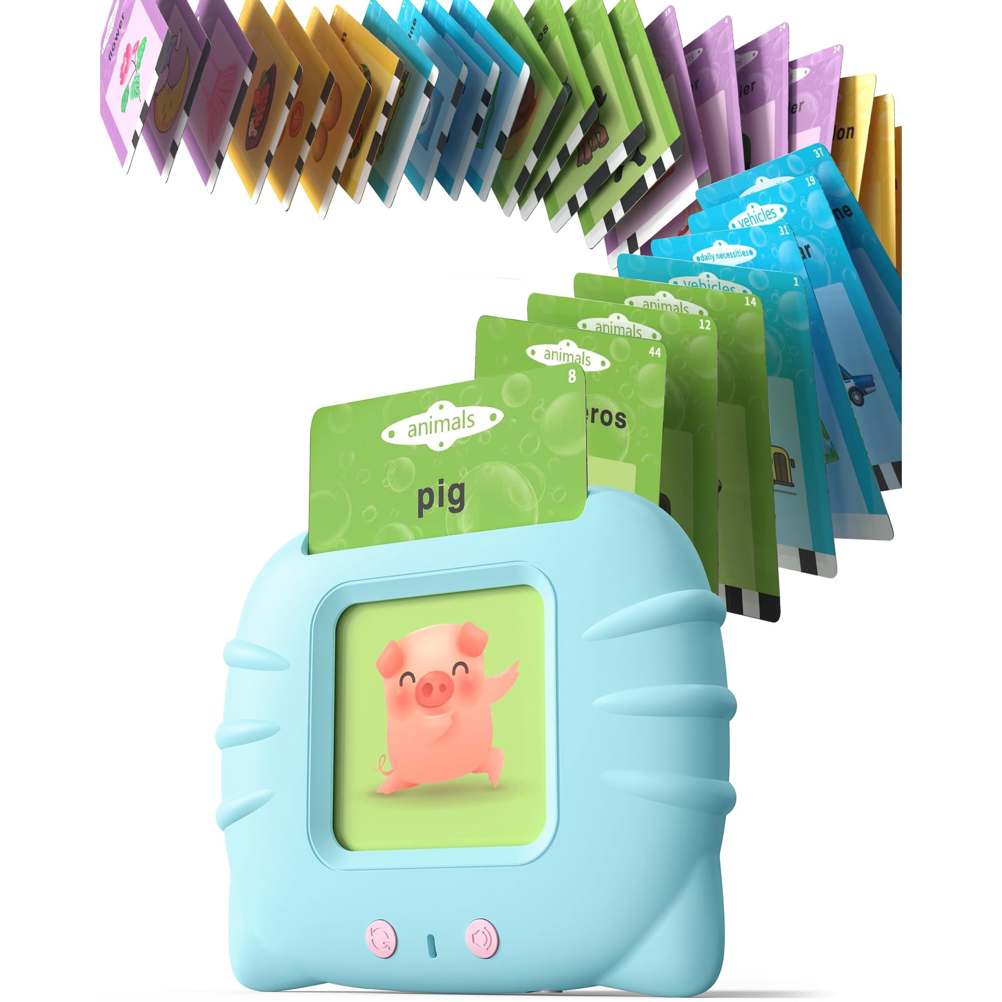 Tarjetas Didácticas Parlantes Airbition Para Niños De 1 A 4 Años Con 224 Palabras