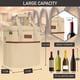 thumbnail image 3 of Bolsa enfriadora de vino Opux de 6 botellas, aislada, color crema, 3 of 8