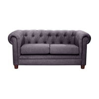 Latam Home - Sofa Florencia 2C Lino Gris Oscuro