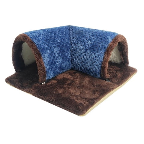 Ioensy - Túnel Portátil Para Animales Pequeños, Escondite De Conejillo De Indias, Para Chinchilla, Rata, Ardilla, Color Azul