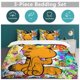 thumbnail image 5 of x70 Garfield Bed Duvet Cover Microfiber Bedding Sets 3D Printed Lightweight 3 Piece Comforter Sets, 1 Duvet Cover And 2 Pillow Shams for Kids Boys Girls 79"x90" jn70, 5 of 5