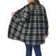 thumbnail image 3 of Agnes Orinda Conjuntos de Halloween para Mujeres Tallas Grandes Chaqueta de Cuadros Shacket Manga Larga Camisa de Franela con Botones Chaqueta de Moda 1X Negro, 3 of 6