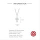 thumbnail image 2 of Collar HESHPAWS S925 Sterling Silver Cross Light Blue, 2 of 3