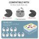 thumbnail image 2 of Ganchos de silicona TOLUOHU para Beats Studio Buds – Pack de 5 pares, color blanco, 2 of 7