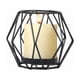 thumbnail image 1 of Candelabro Geométrico Minimalista De Hierro Decorativo Negro, 1 of 2