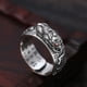thumbnail image 5 of Anillo de plata vintage con rubí Pixi, transferencias, anillo abierto, boca viva, anillos de moda para hombres y mujeres., 5 of 8