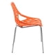 thumbnail image 3 of Silla de comedor LeisureMod Asbury Modern, juego de 2 unidades, color naranja, 3 of 9