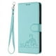 thumbnail image 1 of Funda tipo cartera FOXDOCK para OPPO Reno 11 5G con soporte, ranuras, RFID, diseño de gato, 1 of 5