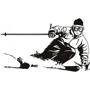 Rienda Libre Graphics - Decomural Skiing Extreme Sports Ws-17204