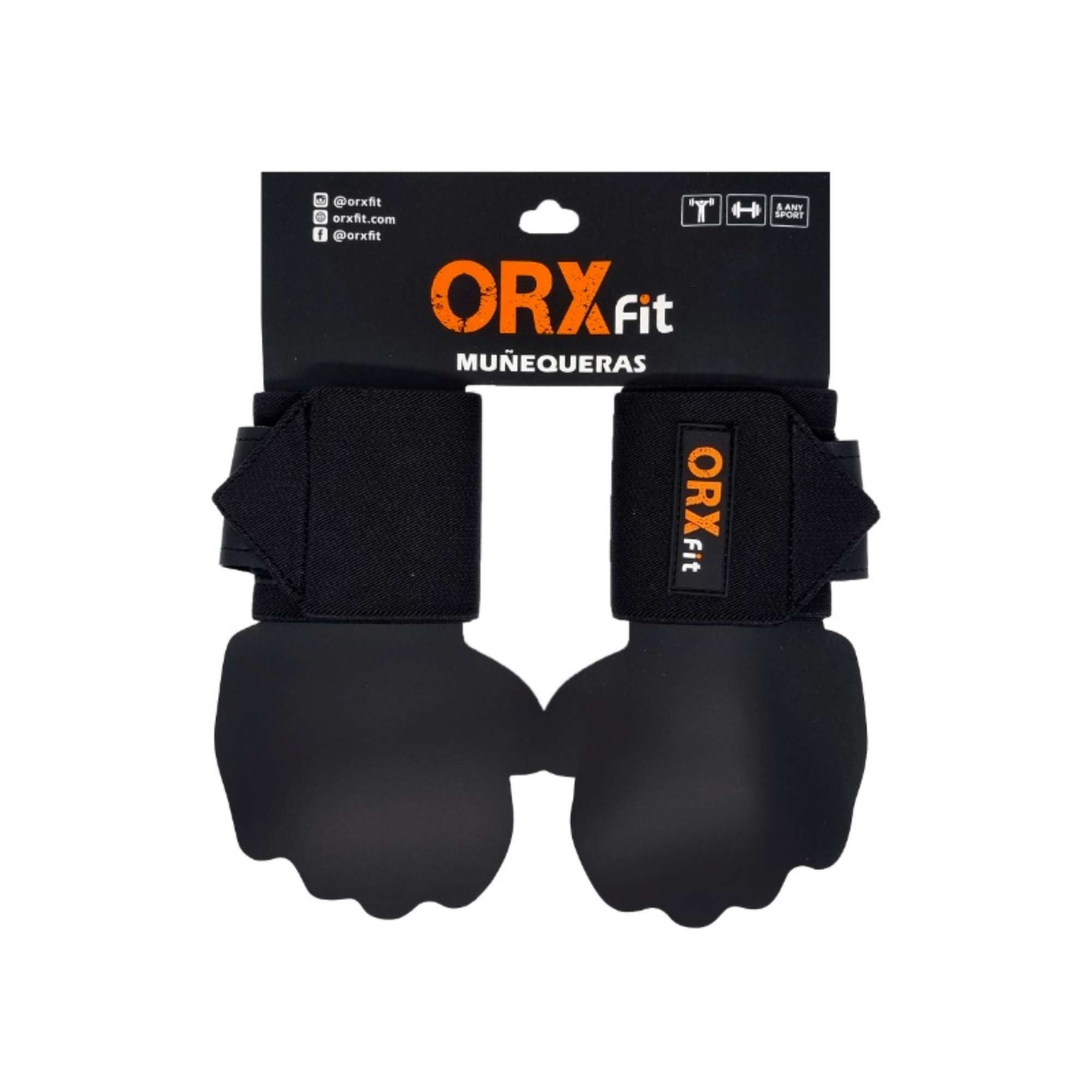 Orxfit - Muñequeras Classic Negro