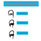thumbnail image 3 of Sqrmekoko Earbuds Powerbeats 8 piezas - Almohadillas negras, 3 of 7