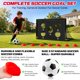 thumbnail image 3 of Portería de fútbol SMTPDT Pack de 2 122 × 91 cm y 183 × 122 cm, 3 of 9