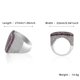 thumbnail image 5 of Anillos de Lujo para Hombre con Corazón de Moda Bling Punk Rapero, Chapados en Oro de 18K, Brillantes, Grandes, con Hielo, Hip Hop, Circonia Cúbica, Anillos de Compromiso para Hombre, 5 of 9
