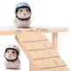 thumbnail image 3 of Plataforma de hámster de madera 2 en 1, tazón de alimentos, botella de agua, accesorios de jaula de hámster, hámster enano, rata de arena, ratón u otra mascota pequeña, escaleras de escalada, 3 of 3