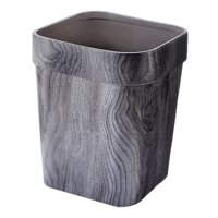 Magideal - Pequeño Bote De Basura, Contenedor De Basura, Cesta Con , Cuadrado, Cesta De Basura De 14 Litros, Cubo De Basura Para Sala De Estar, Baño, , Gris